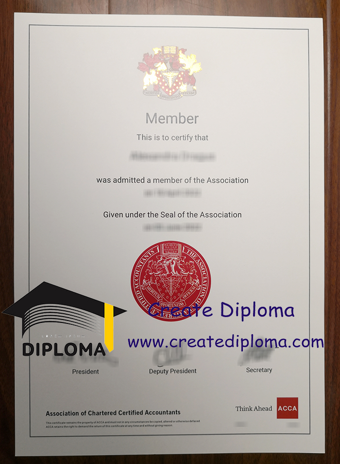 ACCA certificate