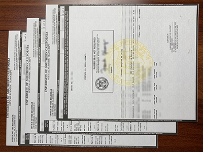 University of Southern California transcript