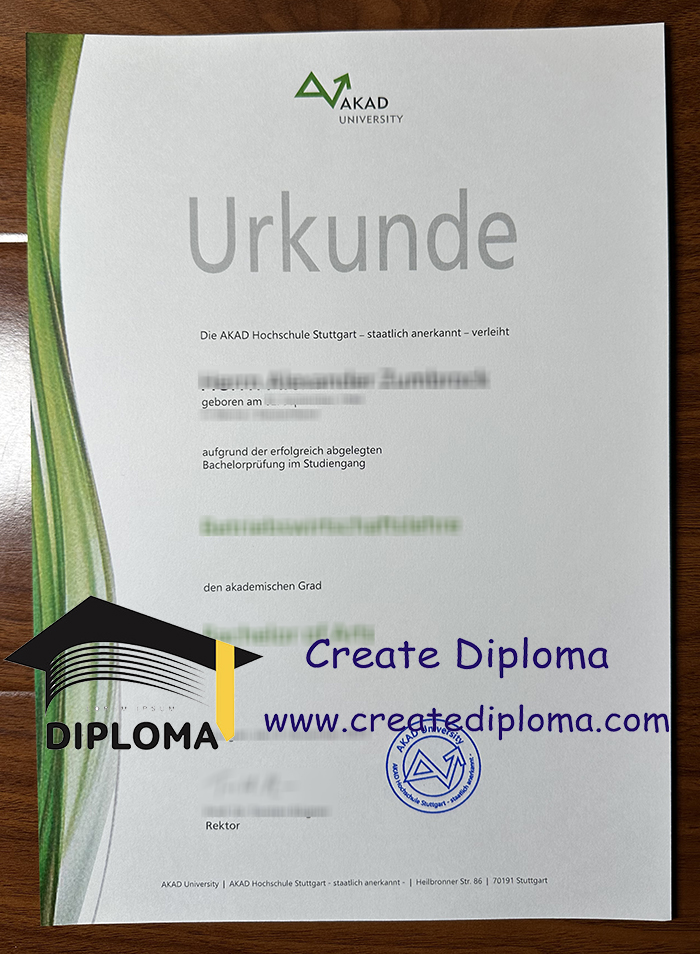 AKAD University diploma