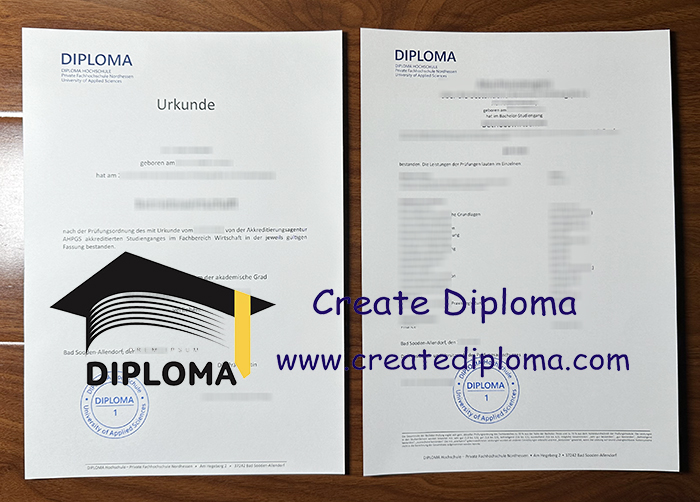 Diploma Hochschule diploma and transcript