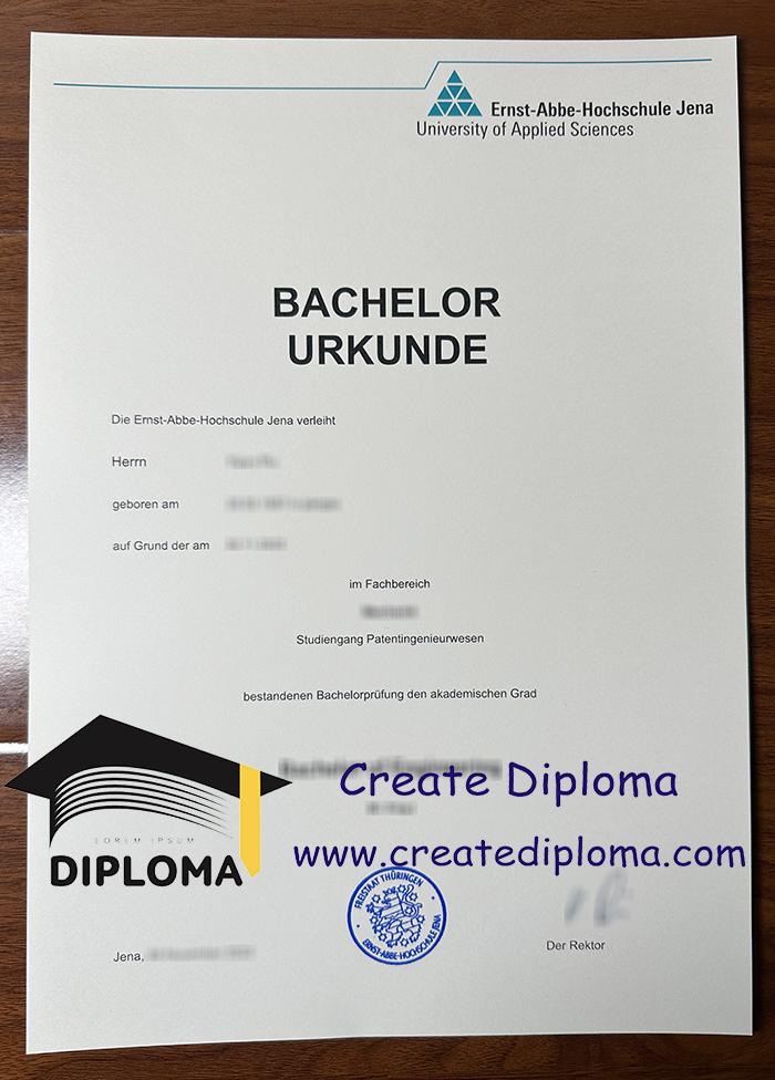 Ernst-Abbe-Hochschule Jena diploma