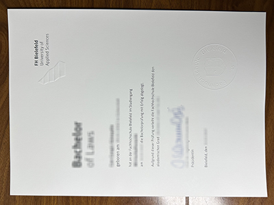 FH Bielefeld urkunde