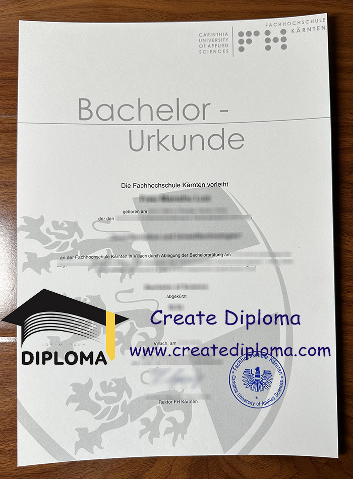 Fachhochschule Kärnten diploma
