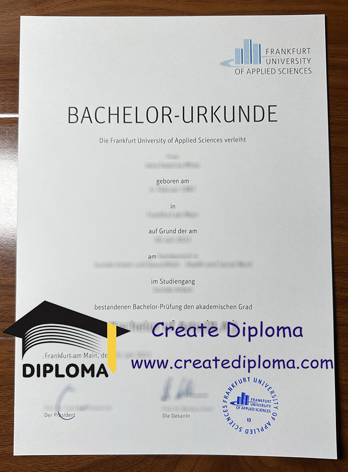 Frankfurt University of Applied Sciences diploma