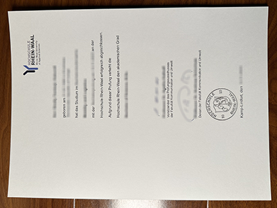Hochschule Rhein-Waal diploma