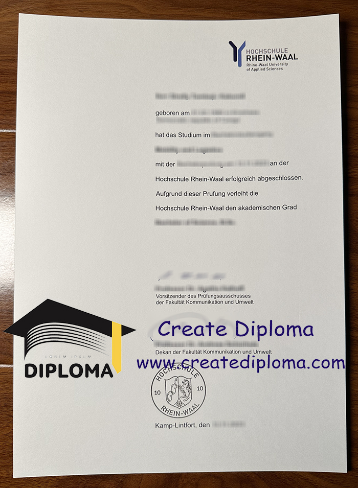 Hochschule Rhein-Waal diploma
