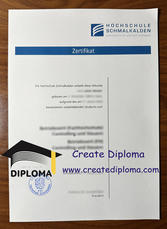 Hochschule Schmalkalden diploma