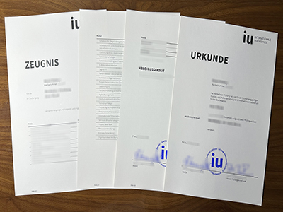 IU Internationale Hochschule diploma