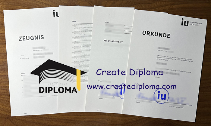 IU Internationale Hochschule diploma