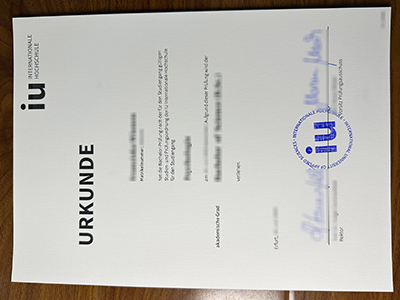 IU Internationale Hochschule urkunde