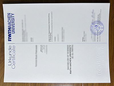 RWTH Aachen University urkunde