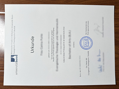 Rheinische Friedrich-Wilhelms-Universität Bonn diploma