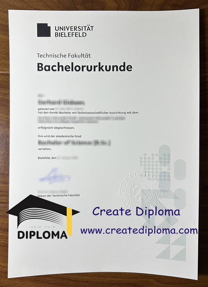 Universität Bielefeld urkunde