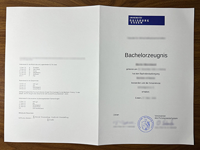 Universität Duisburg-Essen zeugnis