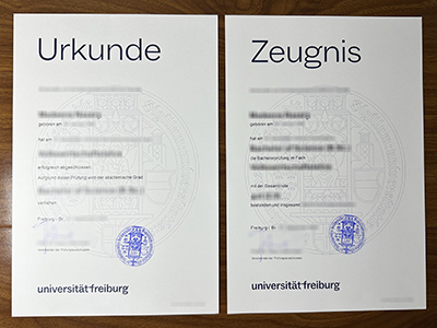 Universität Freiburg urkunde and zeugnis