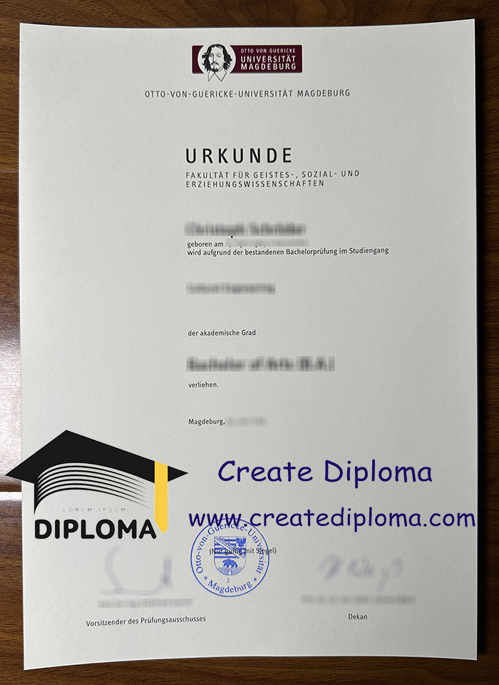 Universität Magdeburg diploma