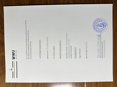 Universität Münster diploma
