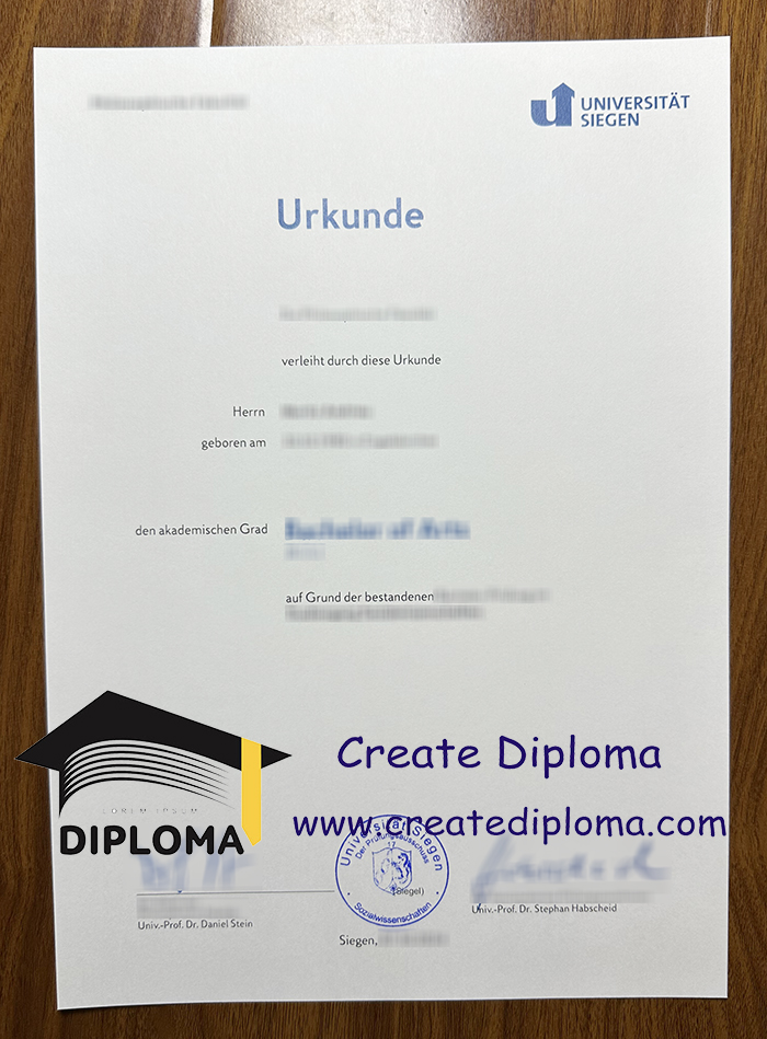 Universität Siegen diploma