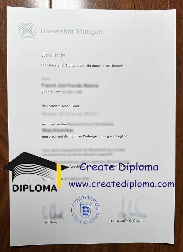 Universität Stuttgart diploma