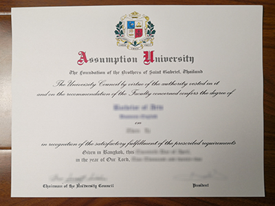 Assumption University diploma