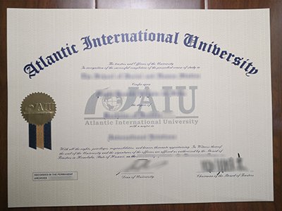 Atlantic International University diploma