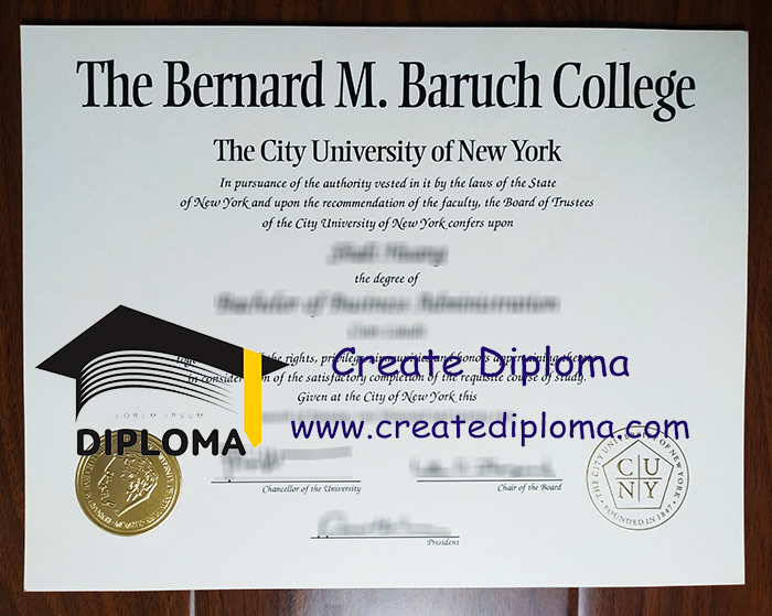 Baruch College diploma
