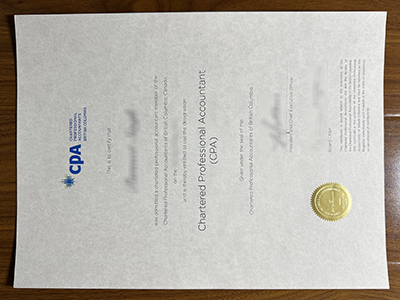 British Columbia CPA certificate