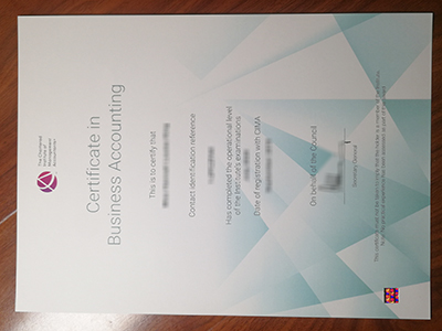 CIMA certificate