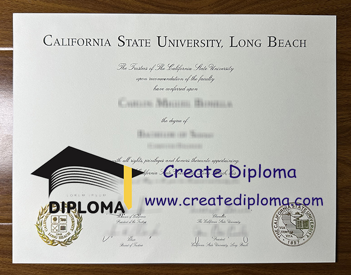 California State University Long Beach diploma
