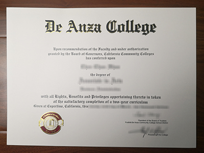 De Anza College diploma