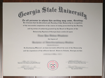 Georgia State University diploma