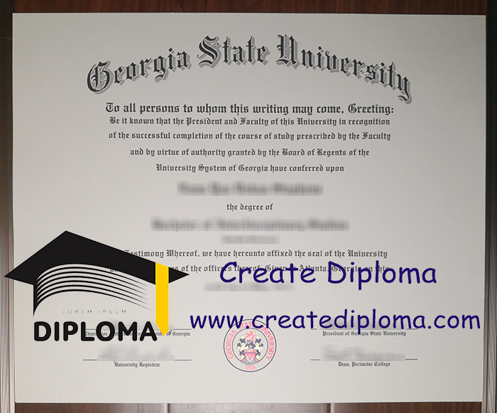 Georgia State University diploma