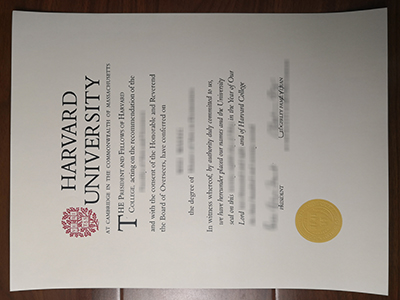 Harvard University diploma
