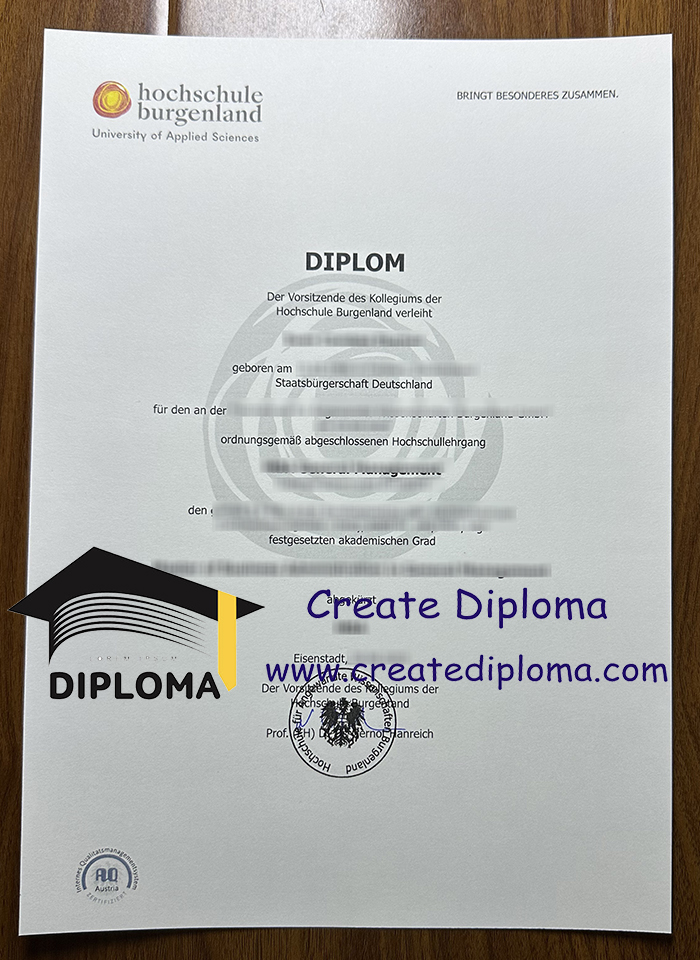 Hochschule Burgenland diploma