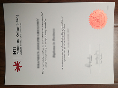 INTI International University diploma