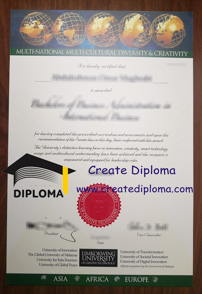 Limkokwing University of Creative Technology diploma