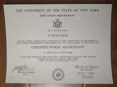 New York CPA certificate