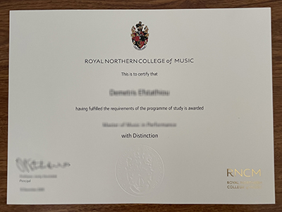 Royal Northern College of Music diploma