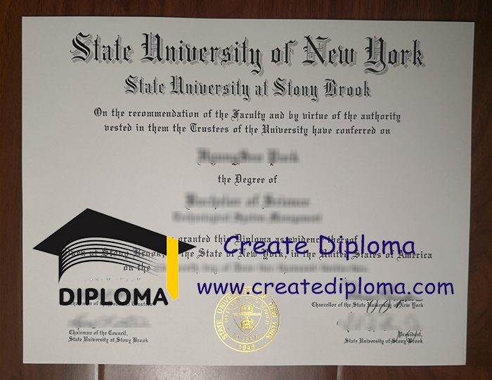 State University of New York at Stony Brook diploma
