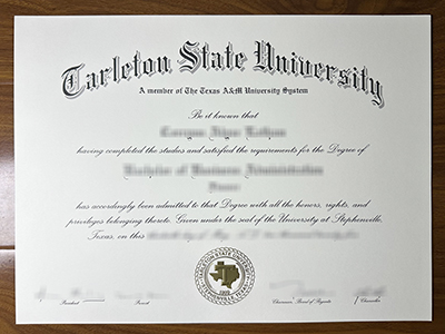 Tarleton State university diploma