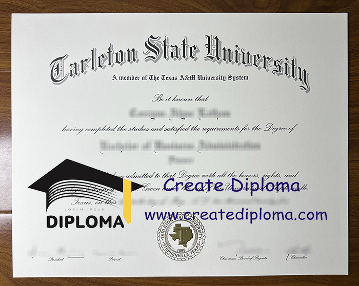 Tarleton State university diploma