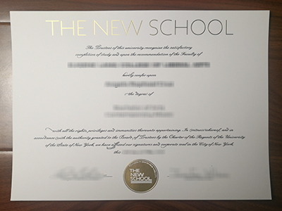 The New School diploma