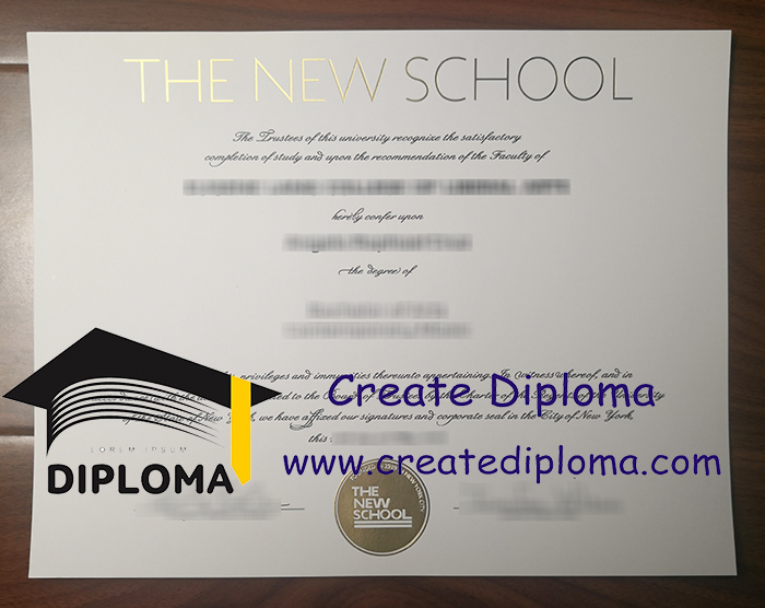 The New School diploma