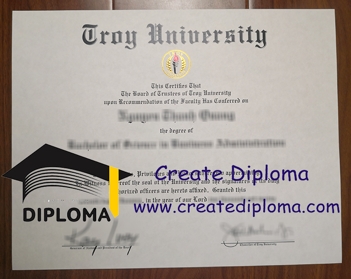 Troy University diploma