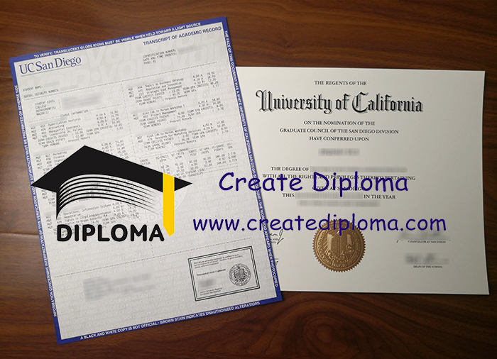 UC San Diego diploma