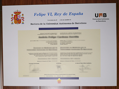 Universidad Autónoma de Barcelona diploma