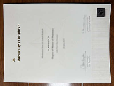 University of Brighton diploma
