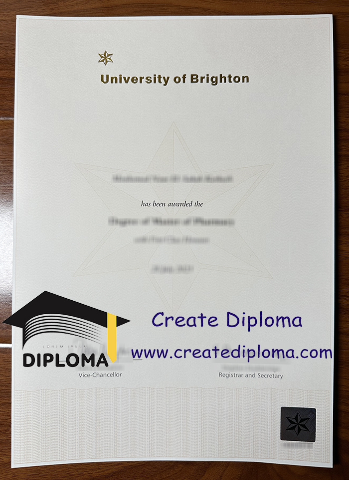 University of Brighton diploma