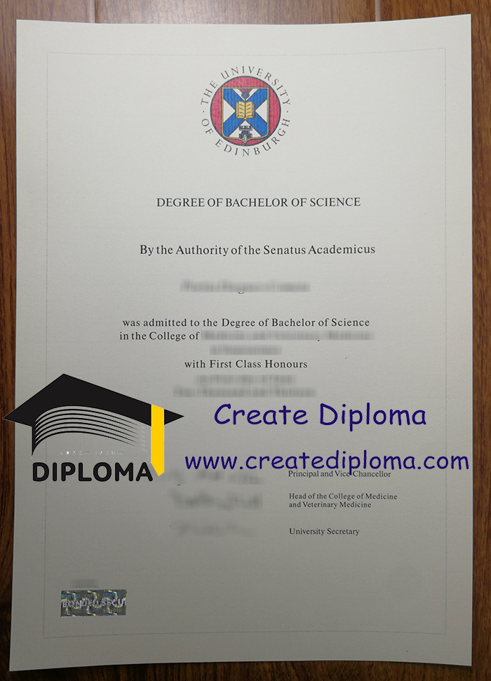 University of Edinburgh diploma