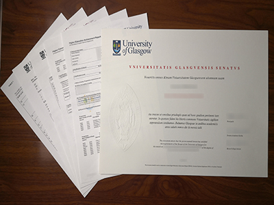 University of Glasgow diploma and transcript
